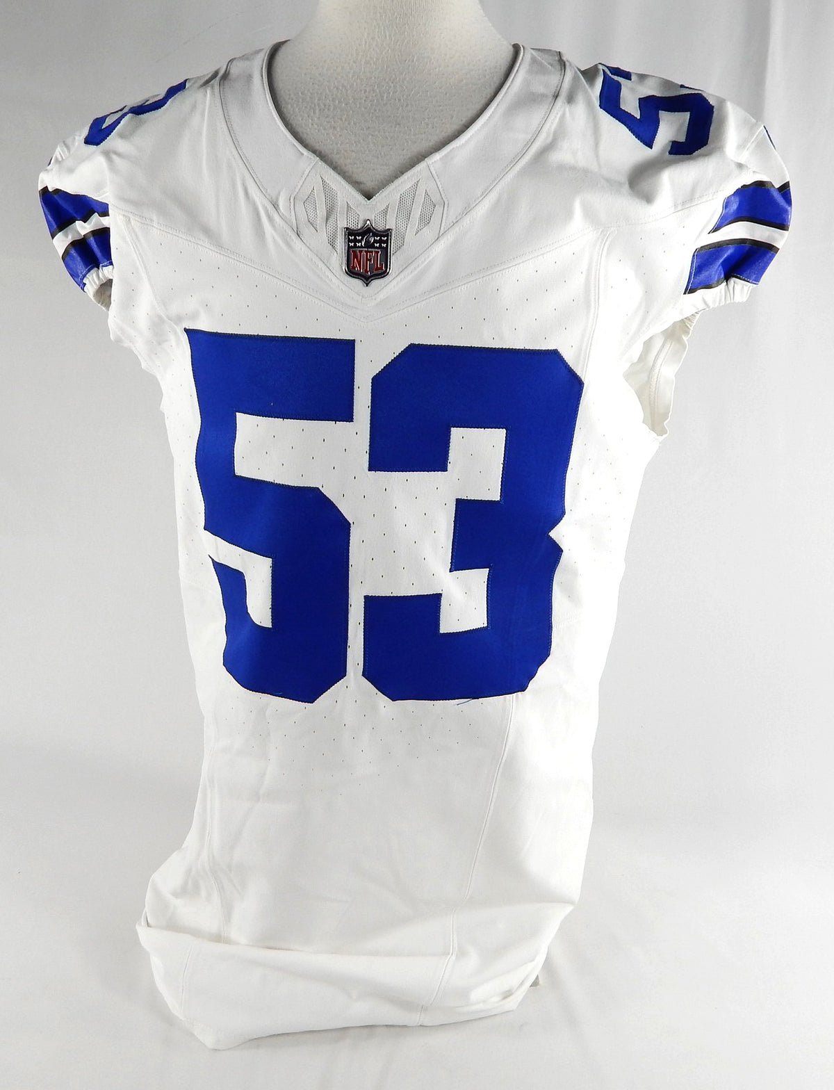 2023 Dallas Cowboys Billy Price #53 Game Issued White Jersey 48 577
