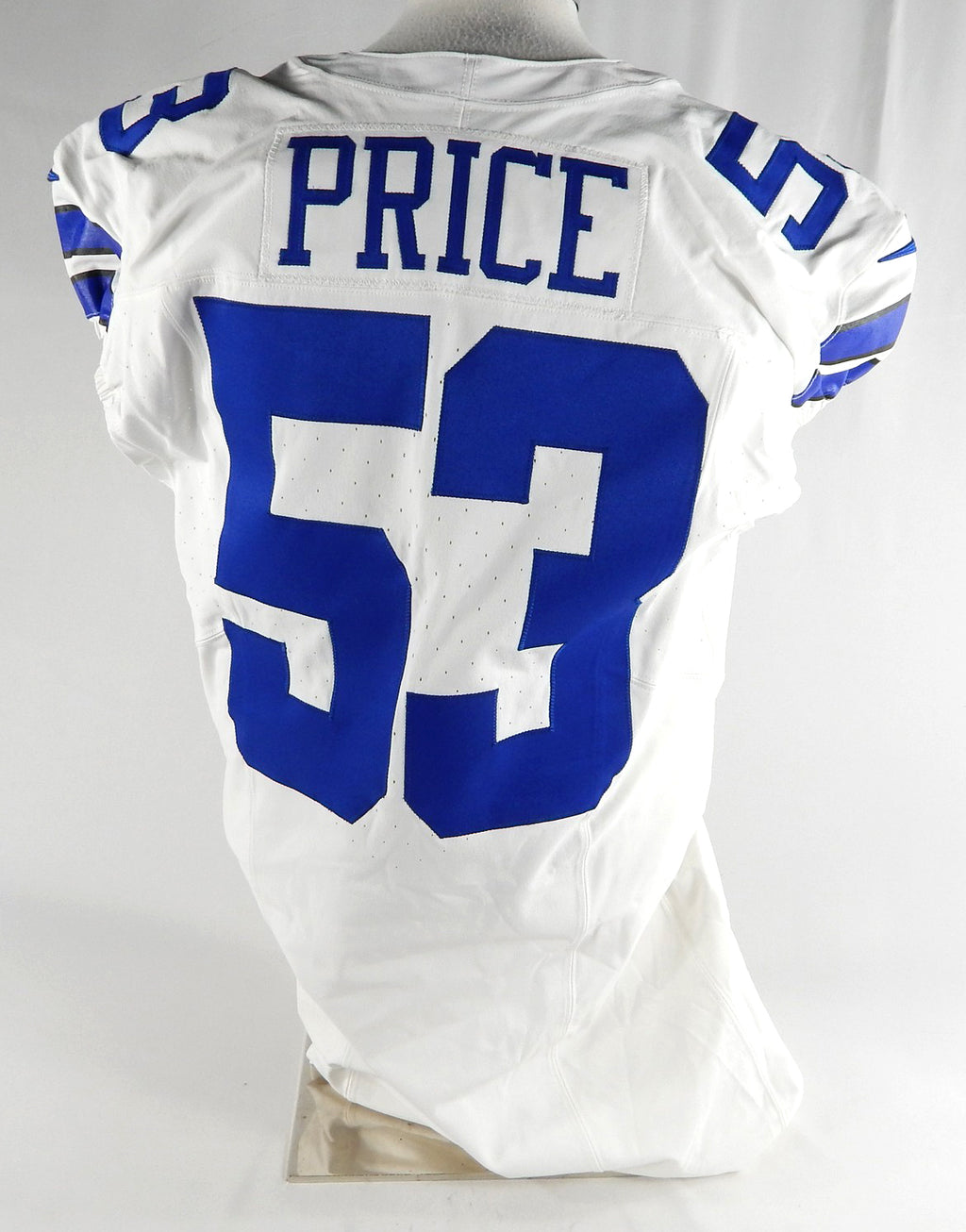 2023 Dallas Cowboys Billy Price #53 Game Issued White Jersey 48 577 Pic2