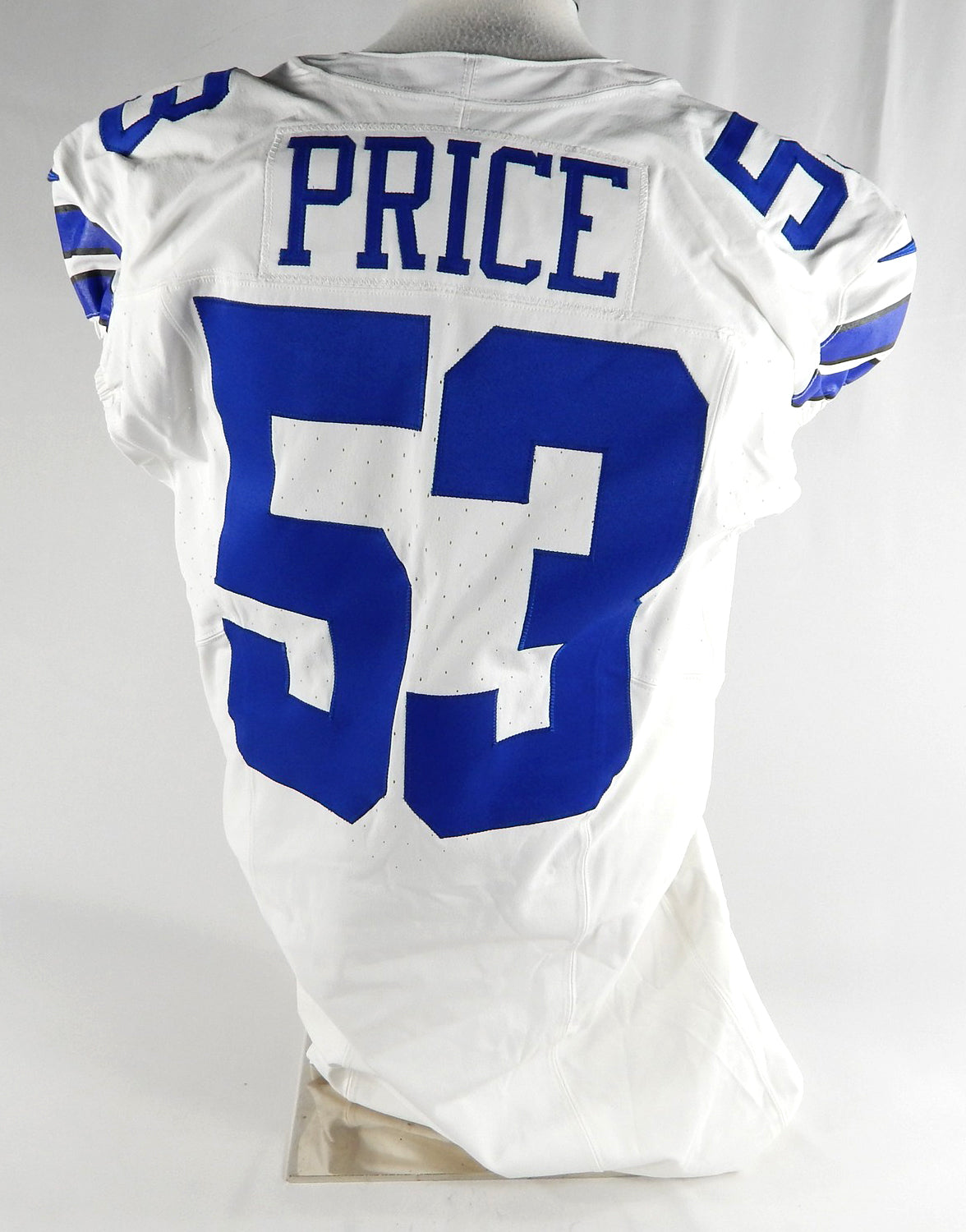 2023 Dallas Cowboys Billy Price #53 Game Issued White Jersey 48 577 Pic2