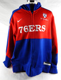 2024-25 Philadelphia 76ers Tyrese Maxey #0 Game Issued Blue Warm Up Sweatshirt 4