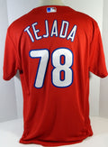 Philadelphia Phillies Tejada #78 Game Used Red Jersey Ext Spring Training XL 16