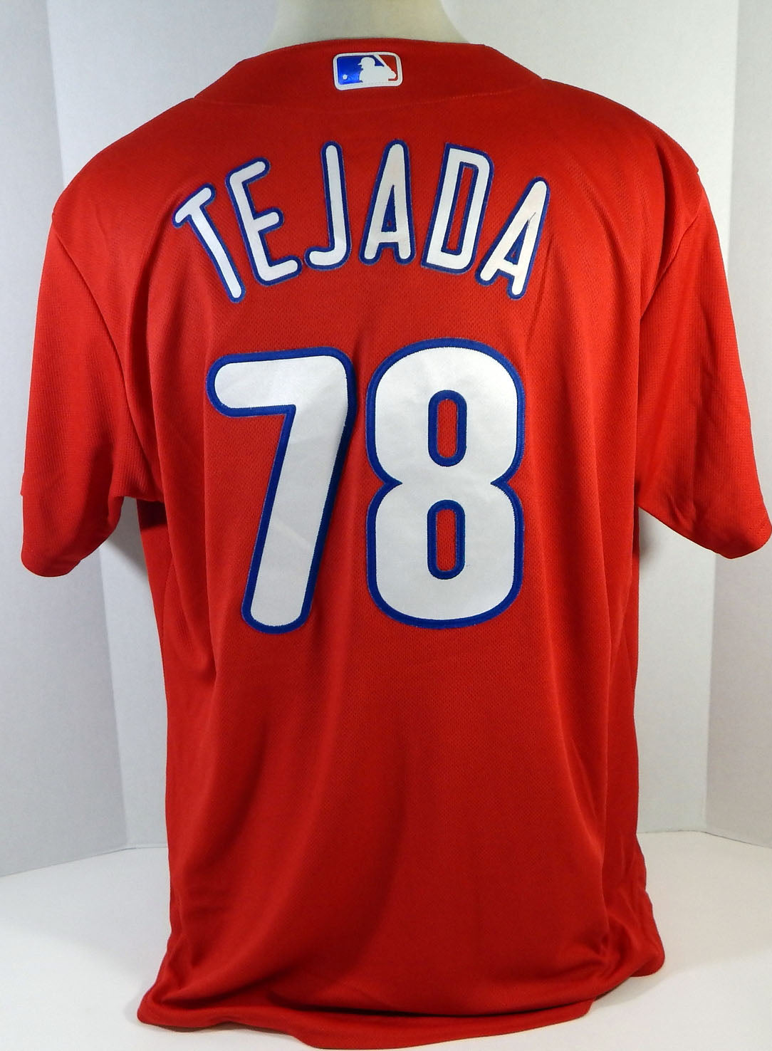 Philadelphia Phillies Tejada #78 Game Used Red Jersey Ext Spring Training XL 16