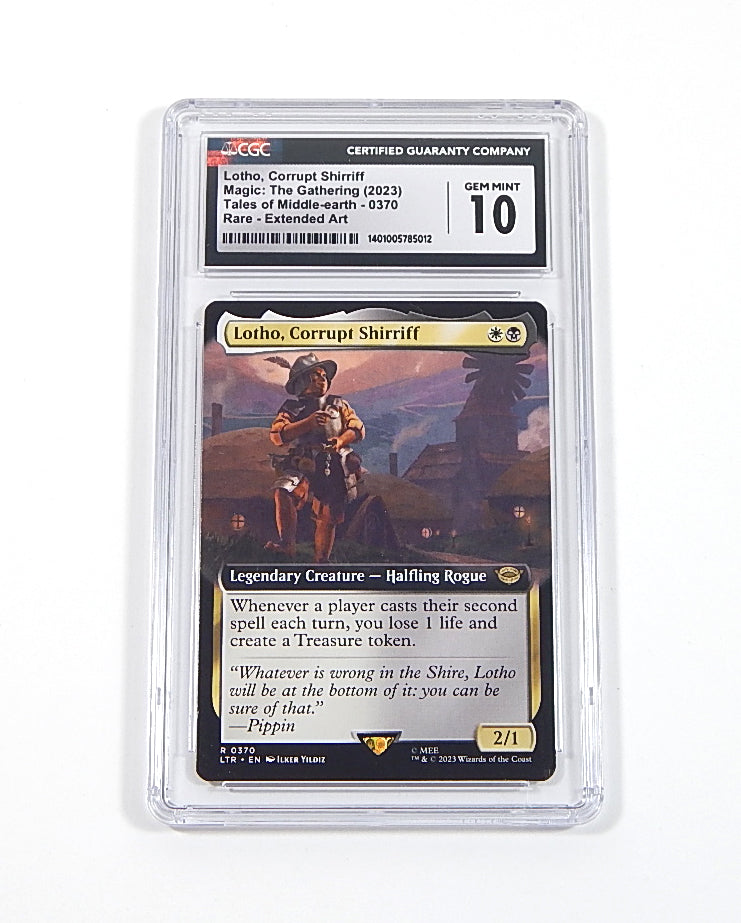 2023 Magic The Gathering MTG Lotho Corrupt Shirriff Rare Extend Art 0370 CGC 10
