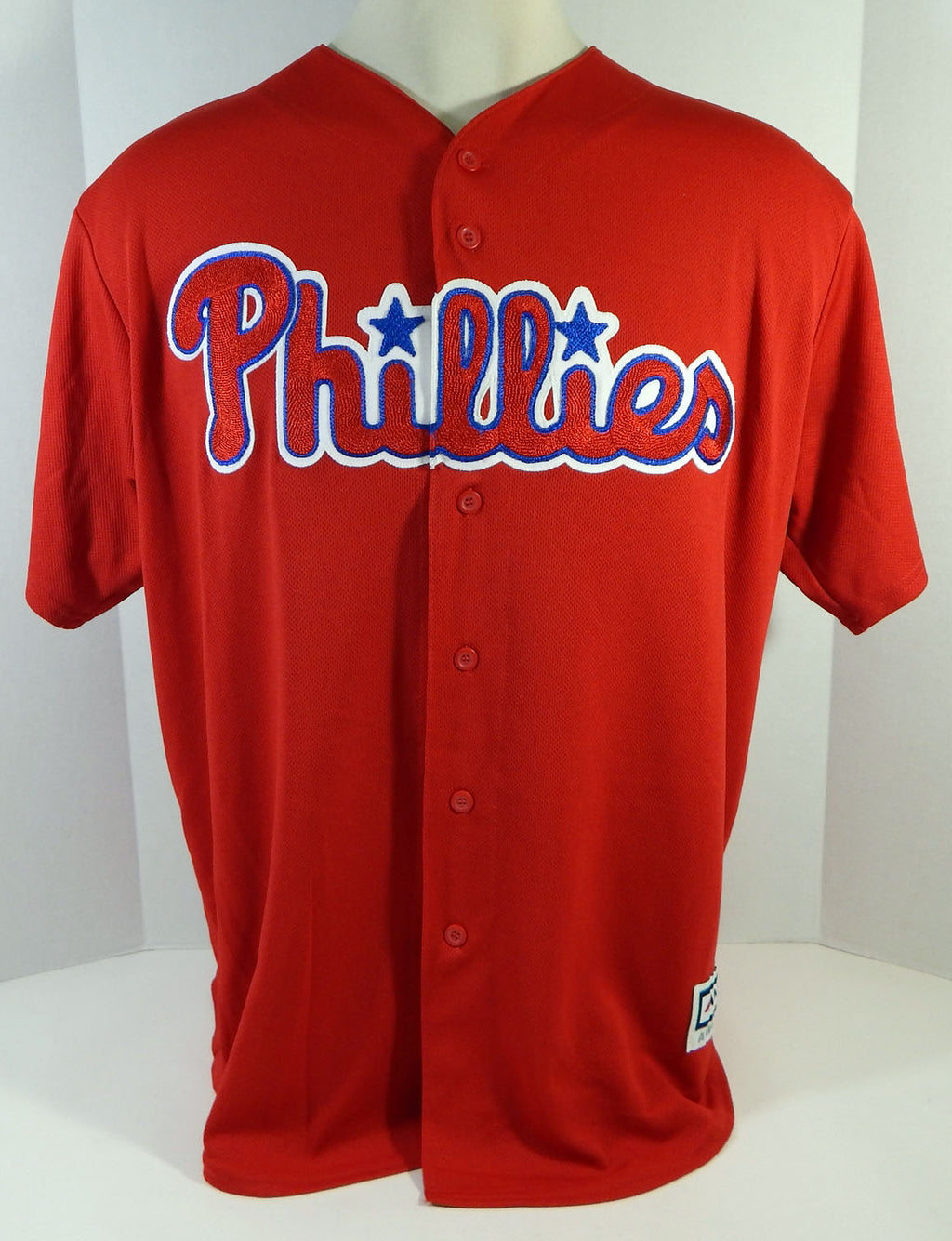 Philadelphia Phillies Tejada #78 Game Used Red Jersey Ext Spring Training XL 16 Pic2