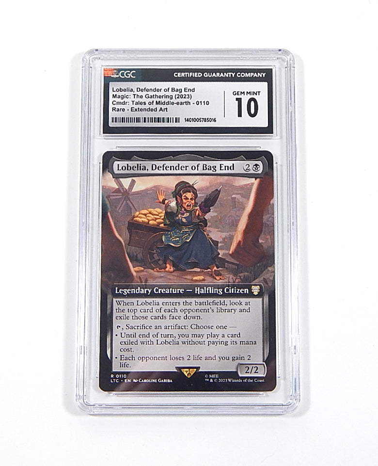 2023 Magic The Gathering MTG Lobelia Defender of Bag End Rare Extend 0110 CGC 10