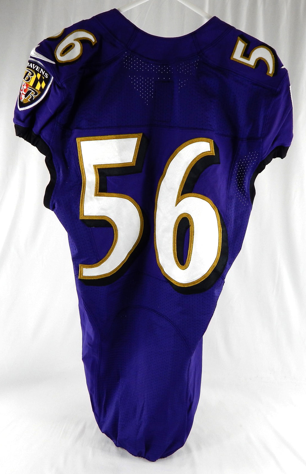 2021 Baltimore Ravens #56 Game Issued Purple Jersey NR R 40 886 Pic2