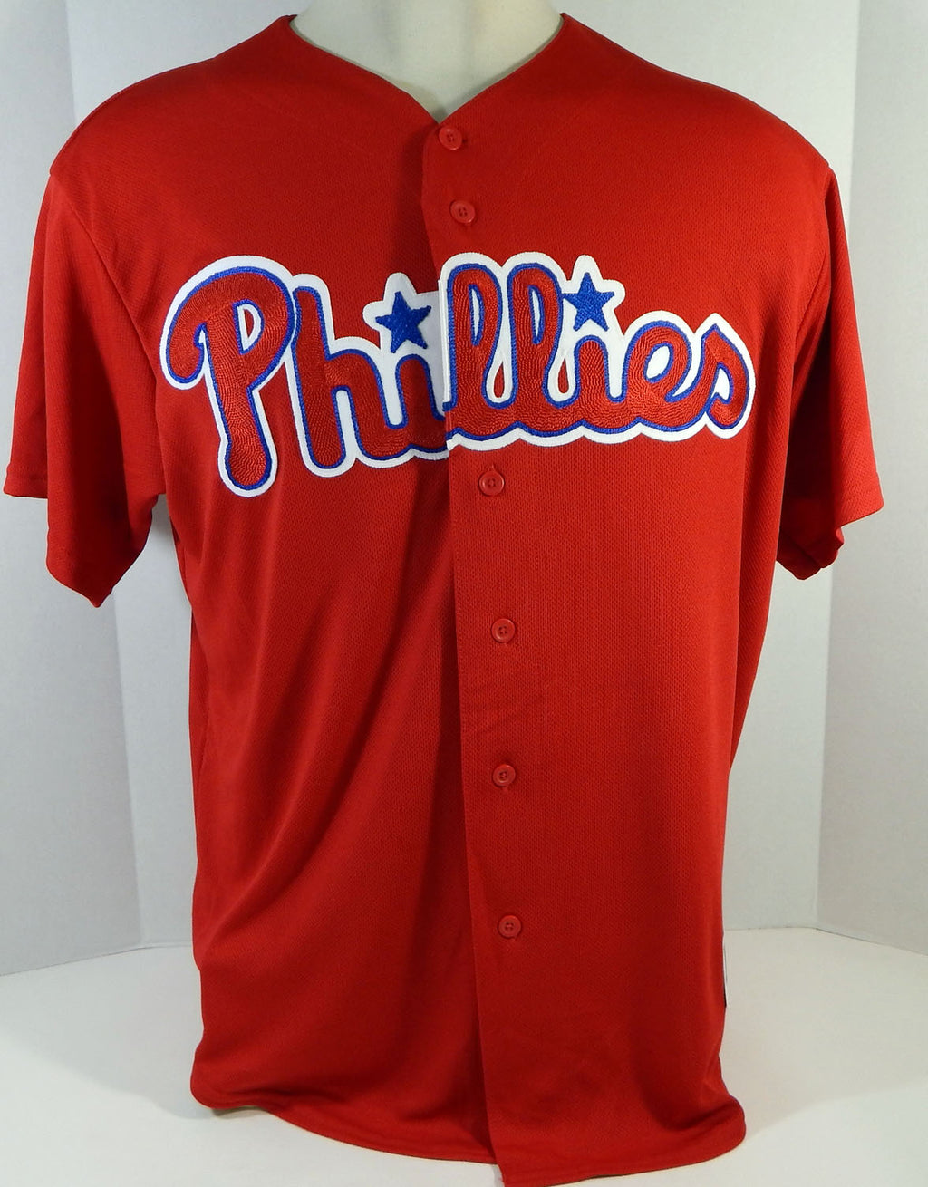 Philadelphia Phillies Tejada #65 Game Used Red Jersey Ext Spring Training L 7 Pic2