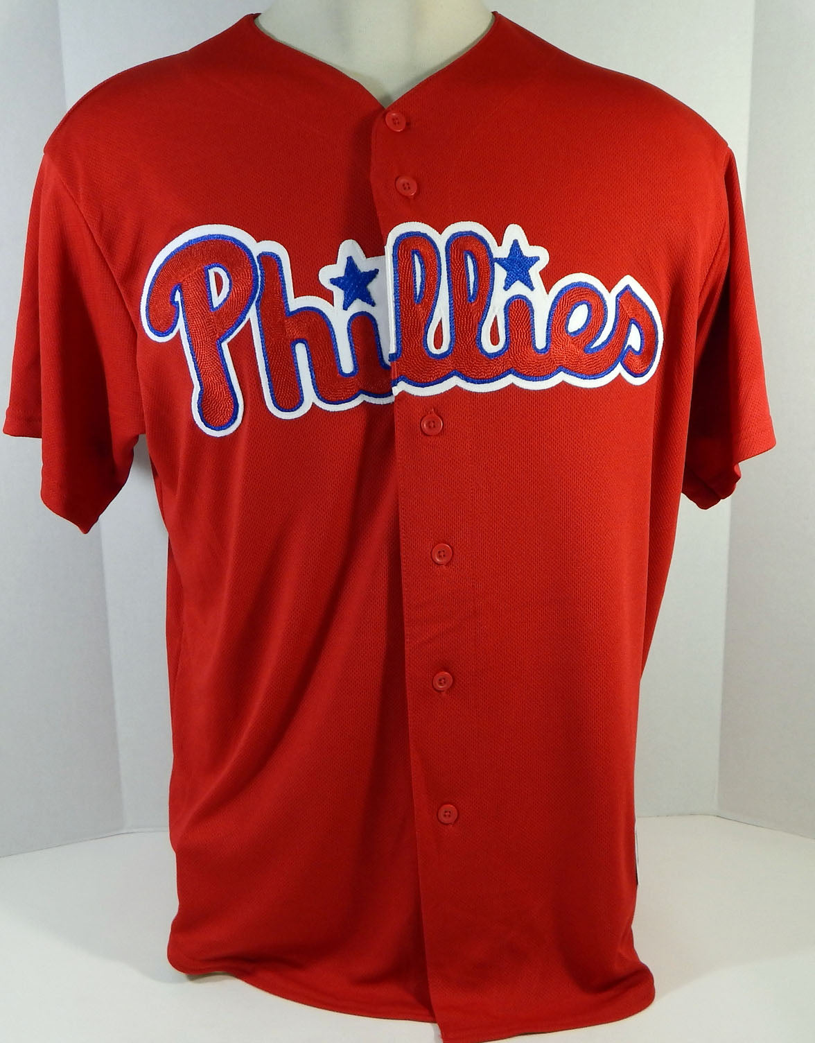 Philadelphia Phillies Tejada #65 Game Used Red Jersey Ext Spring Training L 7 Pic2