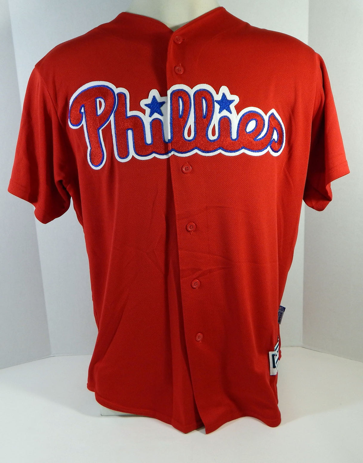 Philadelphia Phillies Jimenez #63 Game Used Red Jersey Ext Spring Training L 8 Pic2