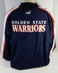 2000-01 Golden State Warriors Game Issued Navy Warm Up Jacket 52 207