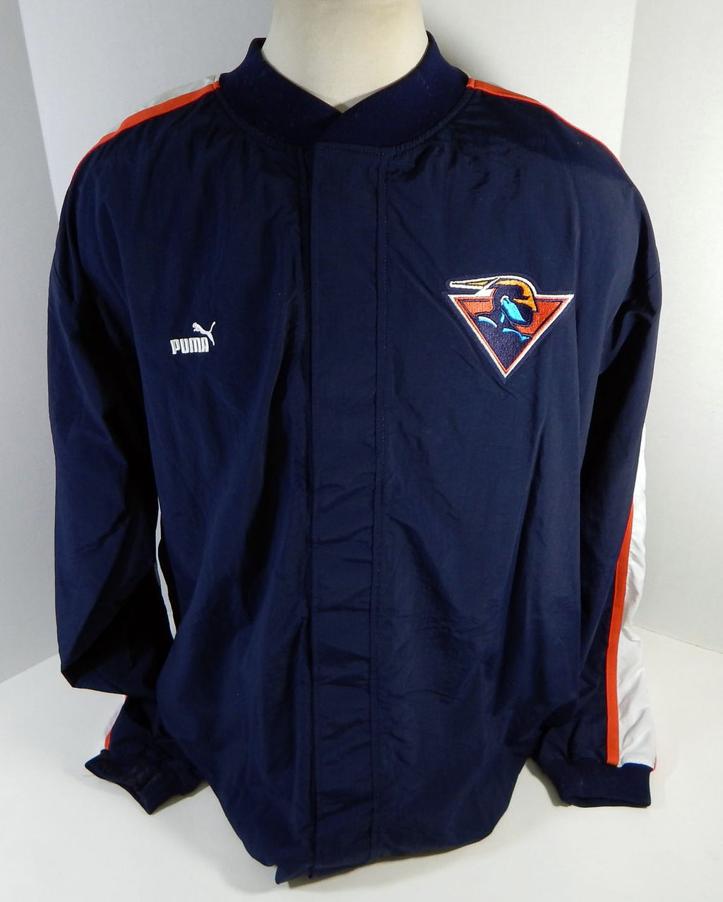 2000-01 Golden State Warriors Game Issued Navy Warm Up Jacket 52 207 Pic2