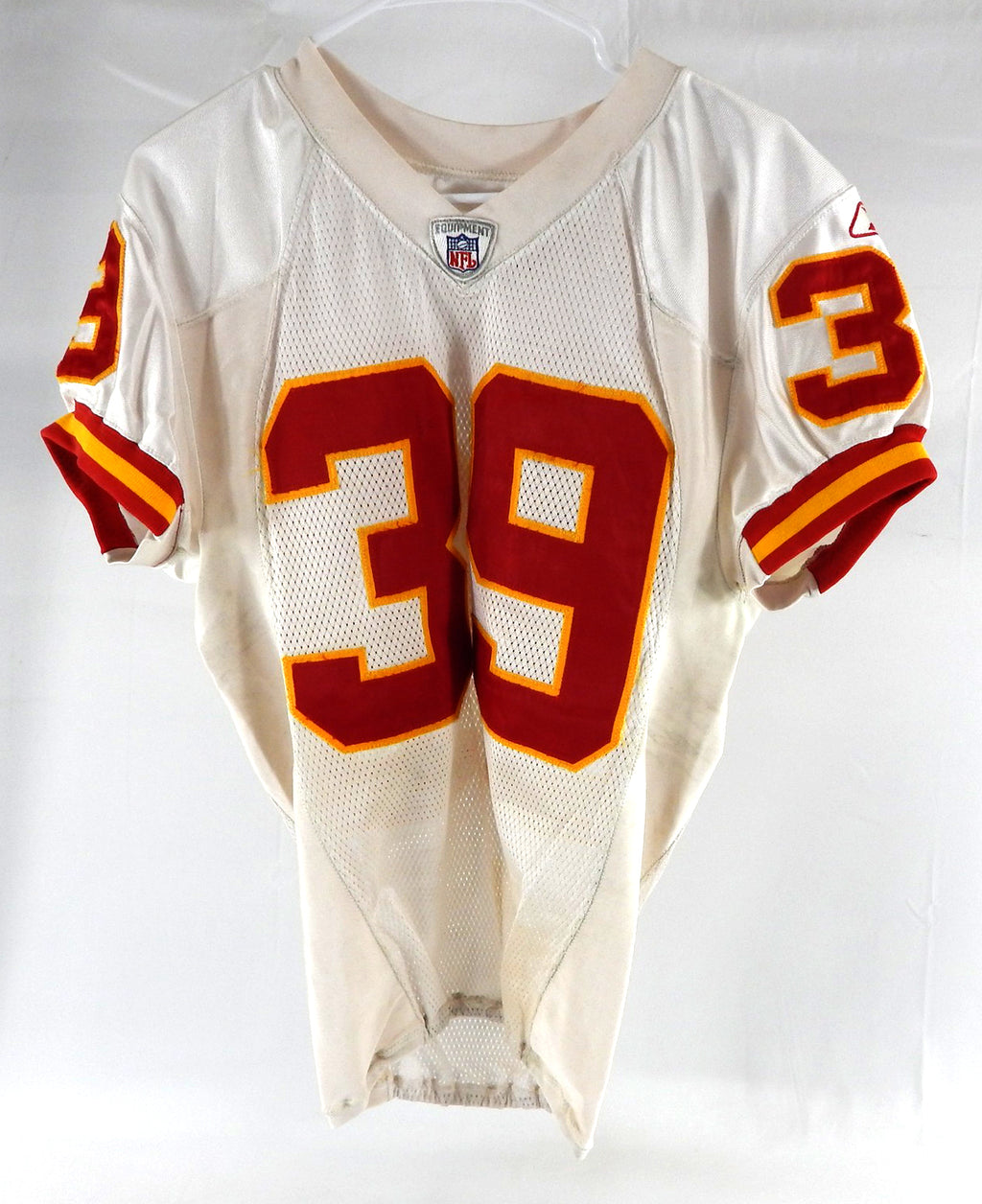 2002 Kansas City Chiefs Ray Crockett #39 Game Issued White Jersey 44 325