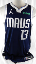 2025-26 Dallas Mavericks Naji Marshall #13 Game Used Navy Jersey Statement  9 Pt