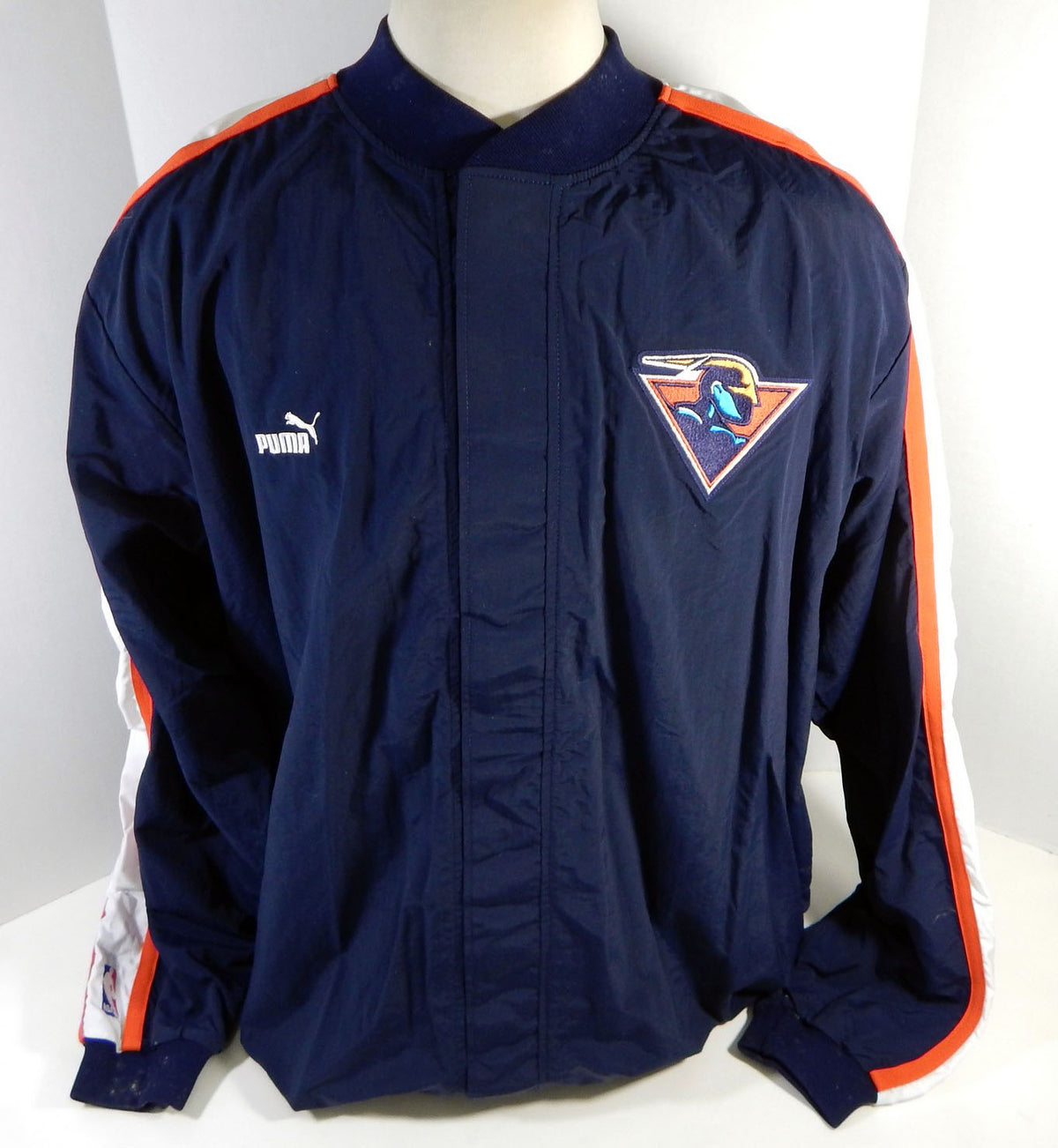 2000-01 Golden State Warriors Game Issued Navy Warm Up Jacket 48 209 Pic2