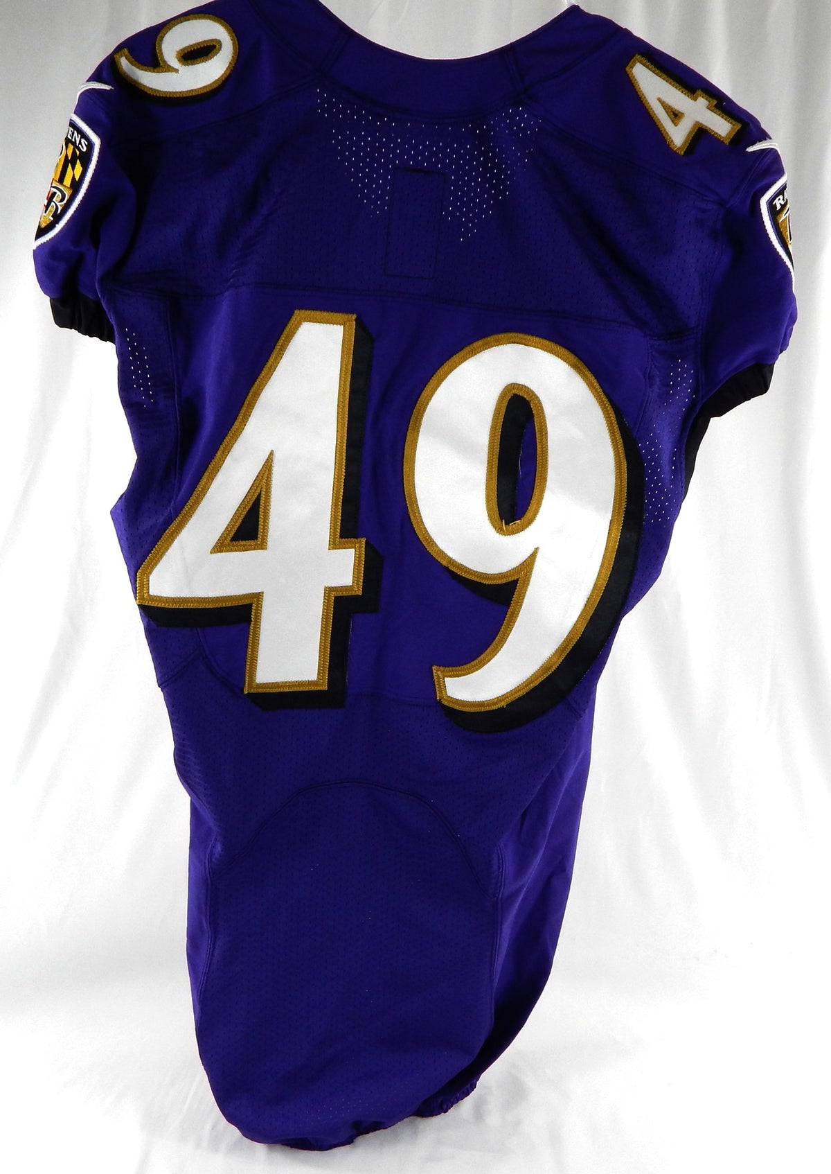 2022 Baltimore Ravens #49 Game Issued Purple Jersey NP Rem 40 890 Pic2
