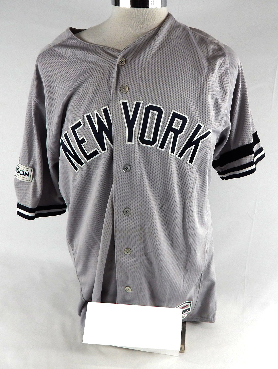 2017 New York Yankees Chase Headley #12 Game Used Grey Jersey PS P 48 674