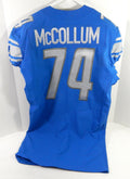 2018 Detroit Lions Ryan McCollum #74 Game Issued Blue Jersey 46 DP63920