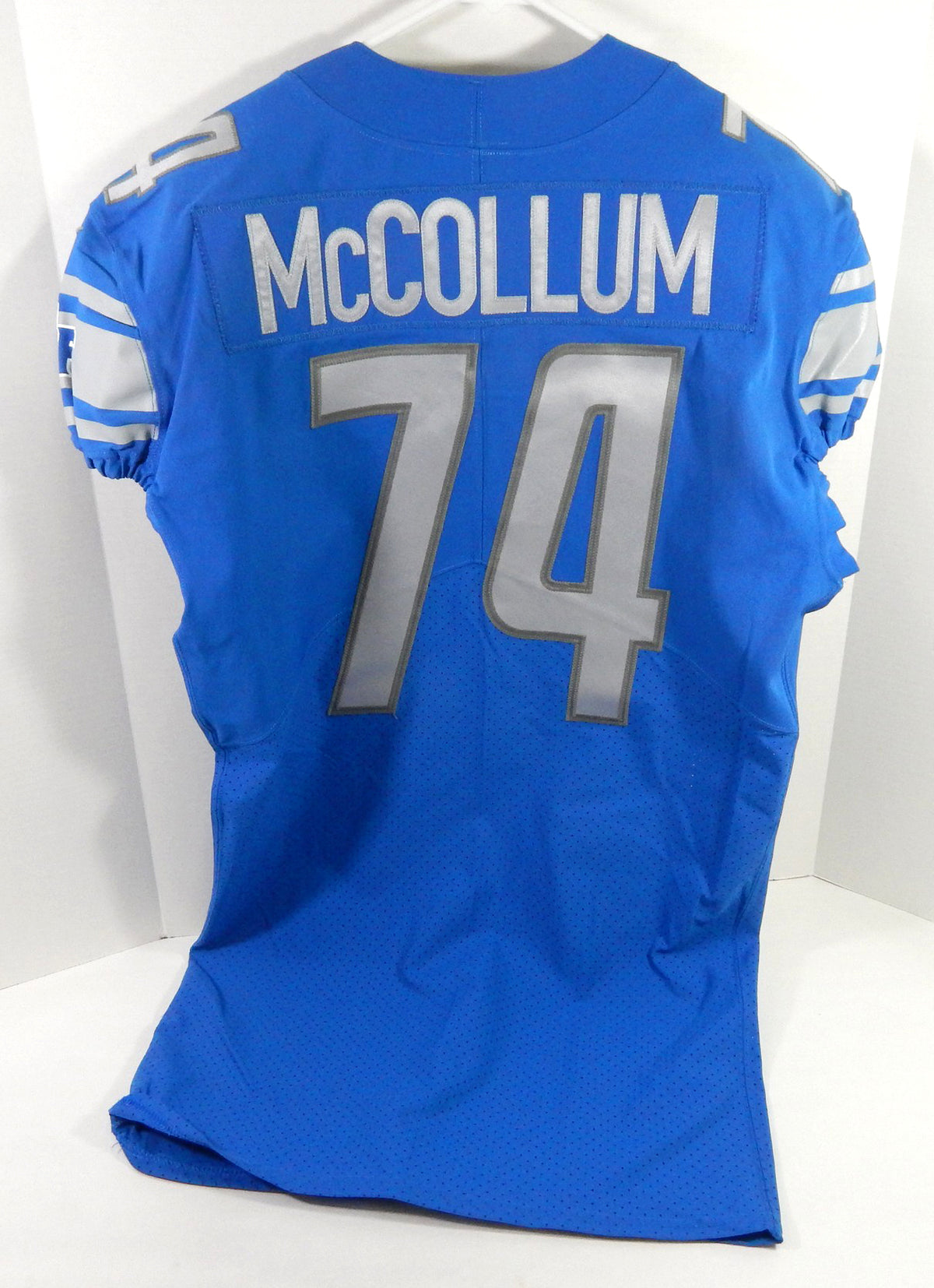 2018 Detroit Lions Ryan McCollum #74 Game Issued Blue Jersey 46 DP63920
