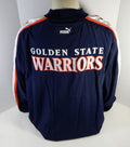 2000-01 Golden State Warriors Game Issued Navy Warm Up Jacket 52 210
