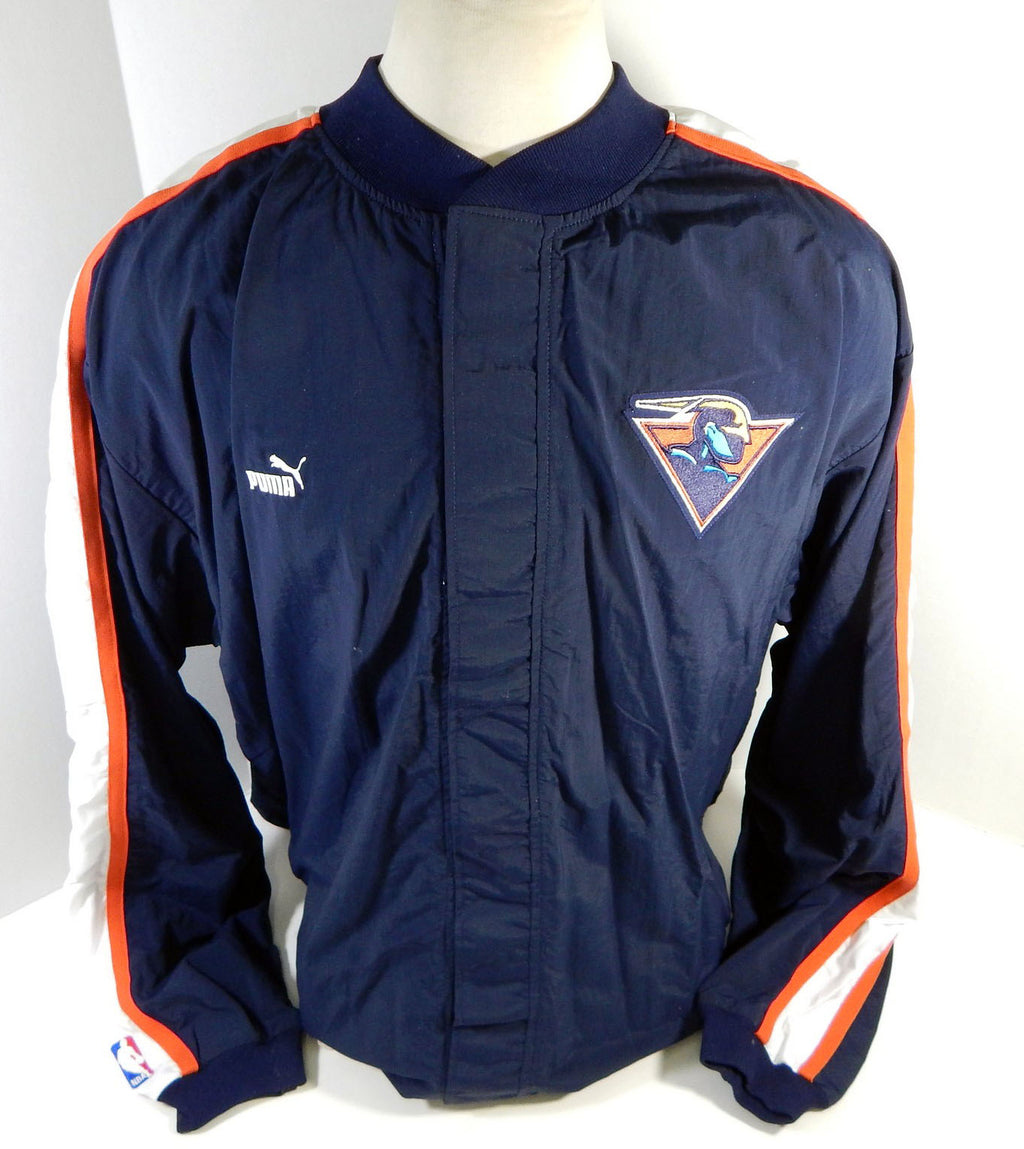 2000-01 Golden State Warriors Game Issued Navy Warm Up Jacket 52 210 Pic2