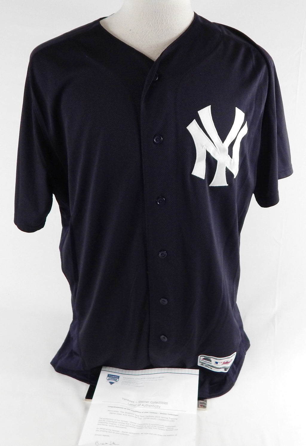 2019 New York Yankees Rex Brothers #55 Game Used Navy Jersey ST Patch 46 567