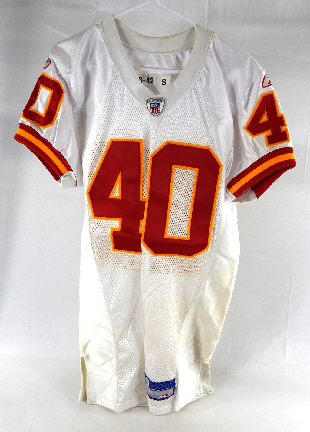 2003 Kansas City Chiefs #40 Game Issued White Jersey 42 327