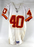 2003 Kansas City Chiefs #40 Game Issued White Jersey 42 327