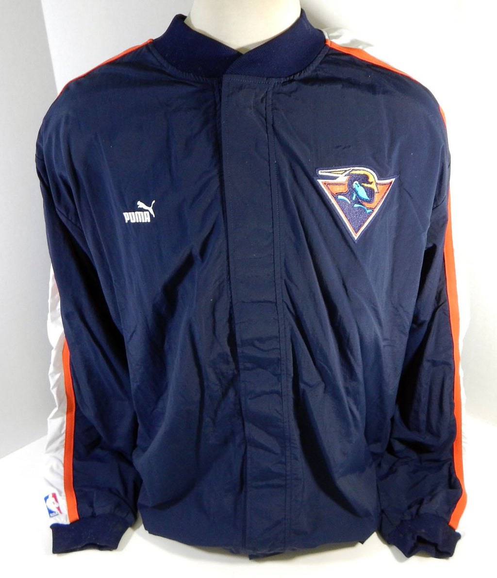 2000-01 Golden State Warriors Game Issued Navy Warm Up Jacket 52 211 Pic2