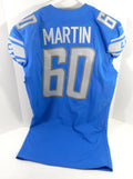 2020 Detroit Lions Marcus Martin #60 Game Issued Blue Jersey 46 DP63923