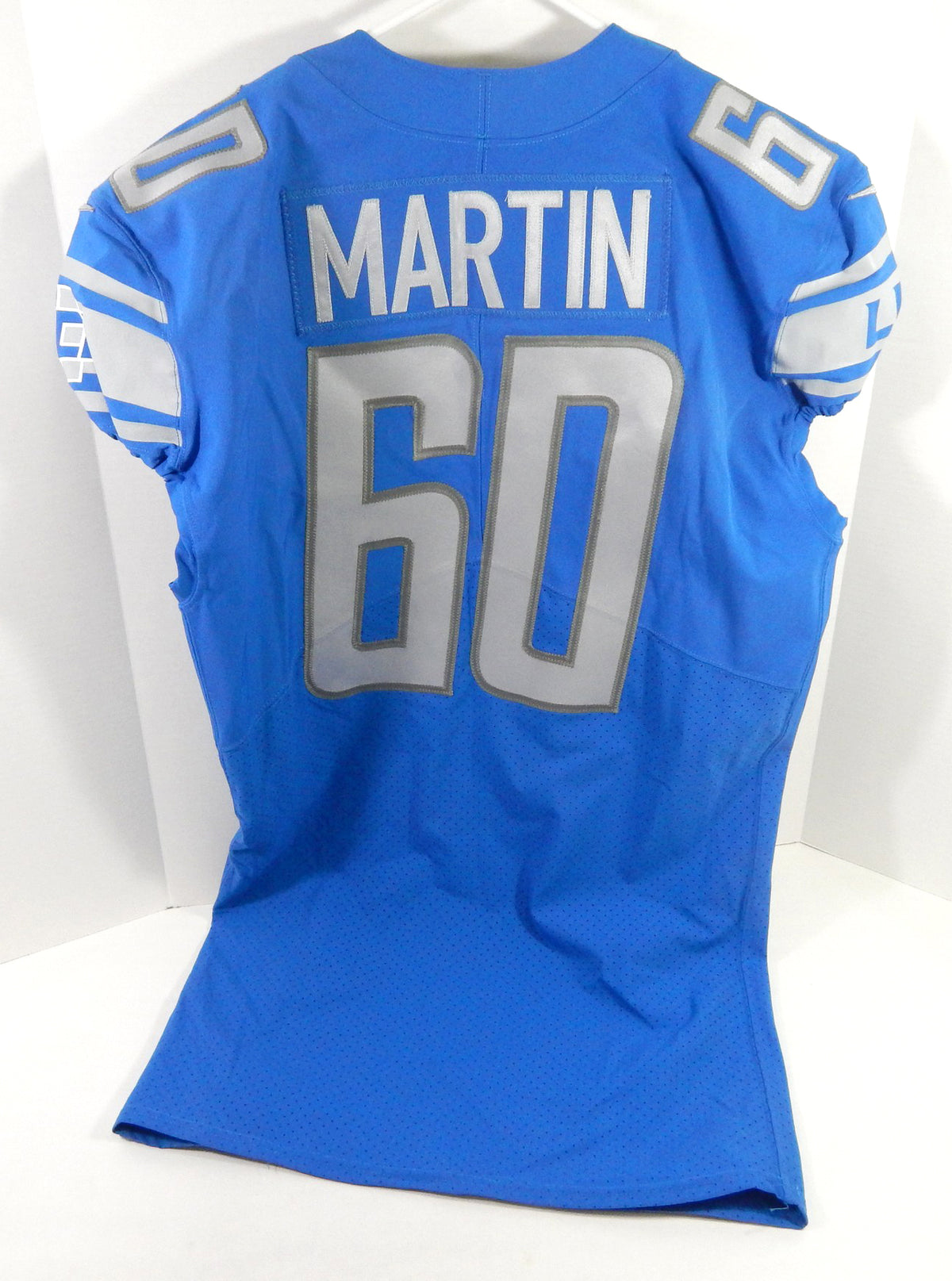 2020 Detroit Lions Marcus Martin #60 Game Issued Blue Jersey 46 DP63923