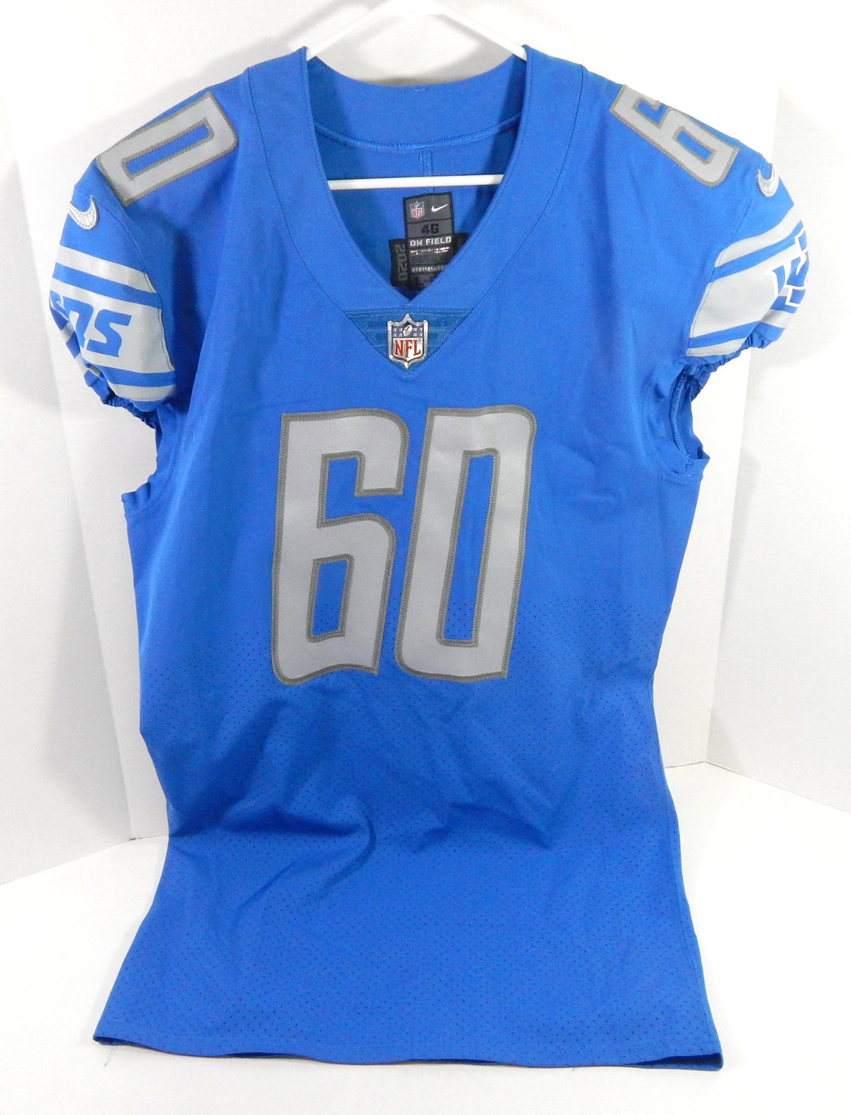 2020 Detroit Lions Marcus Martin #60 Game Issued Blue Jersey 46 DP63923 Pic2