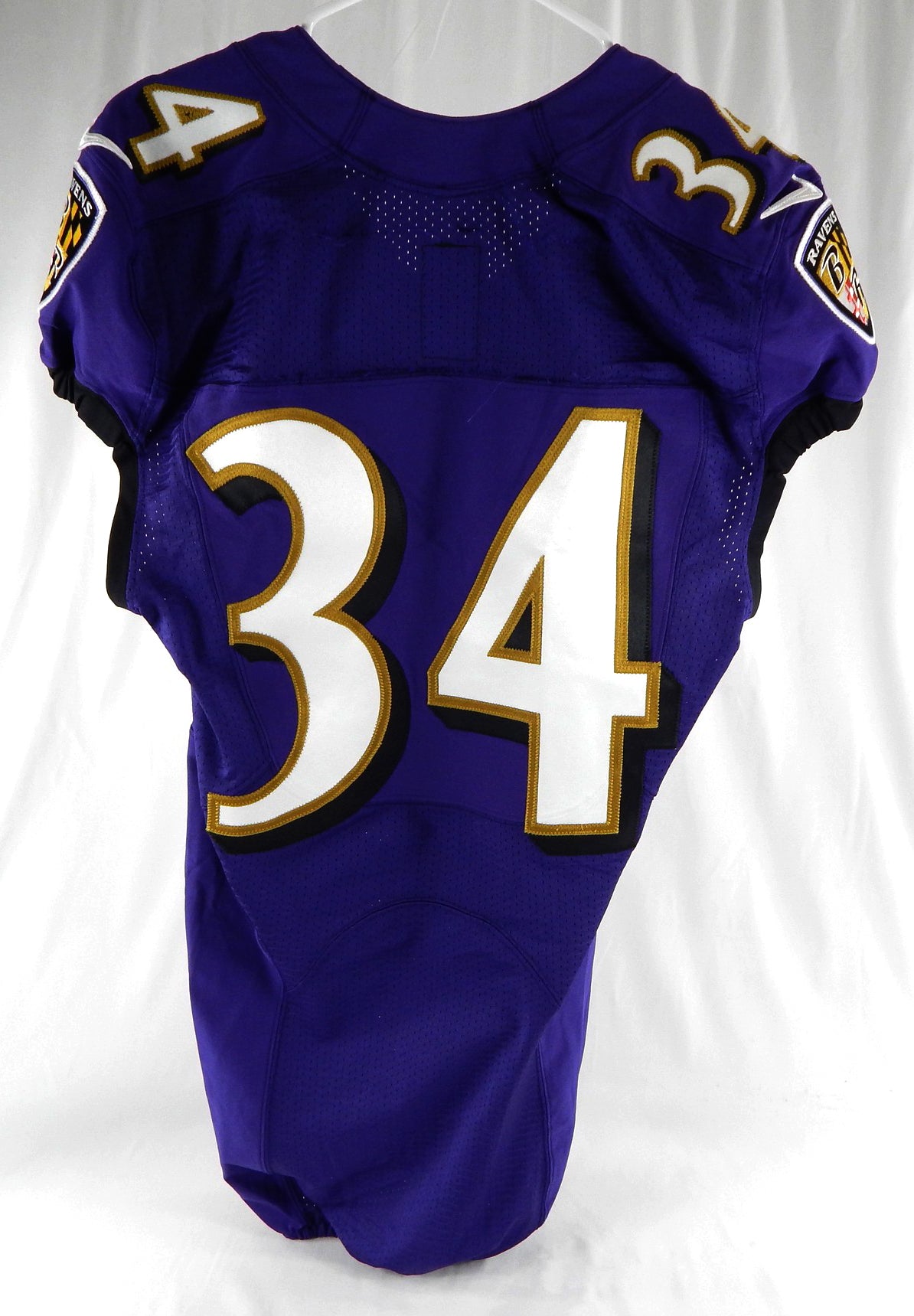 2021 Baltimore Ravens #34 Game Issued Purple Jersey NP Rem 38 892 Pic2