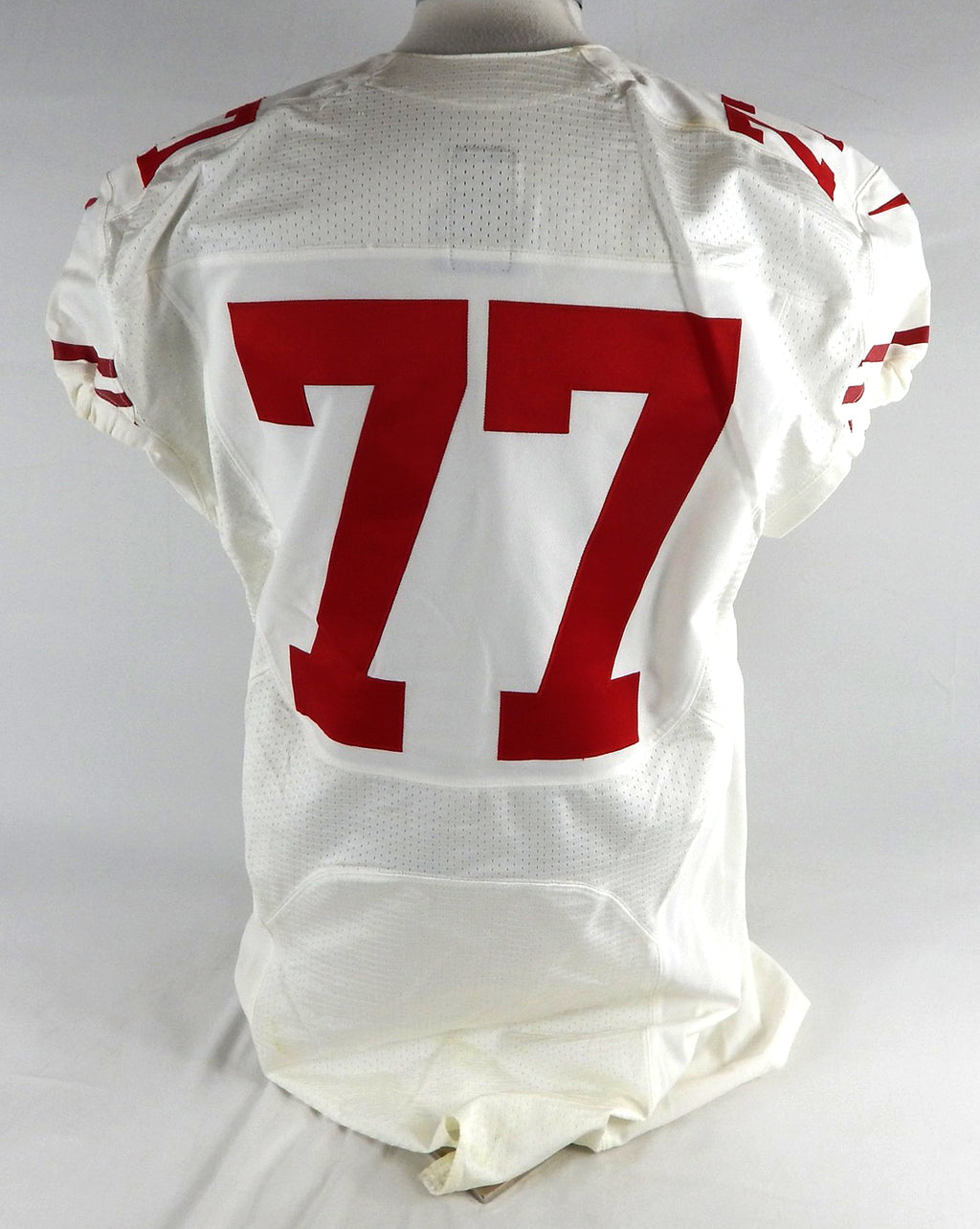 2012 San Francisco 49ers Mike Iupati #77 Game Issued White Jersey 48 045 Pic2