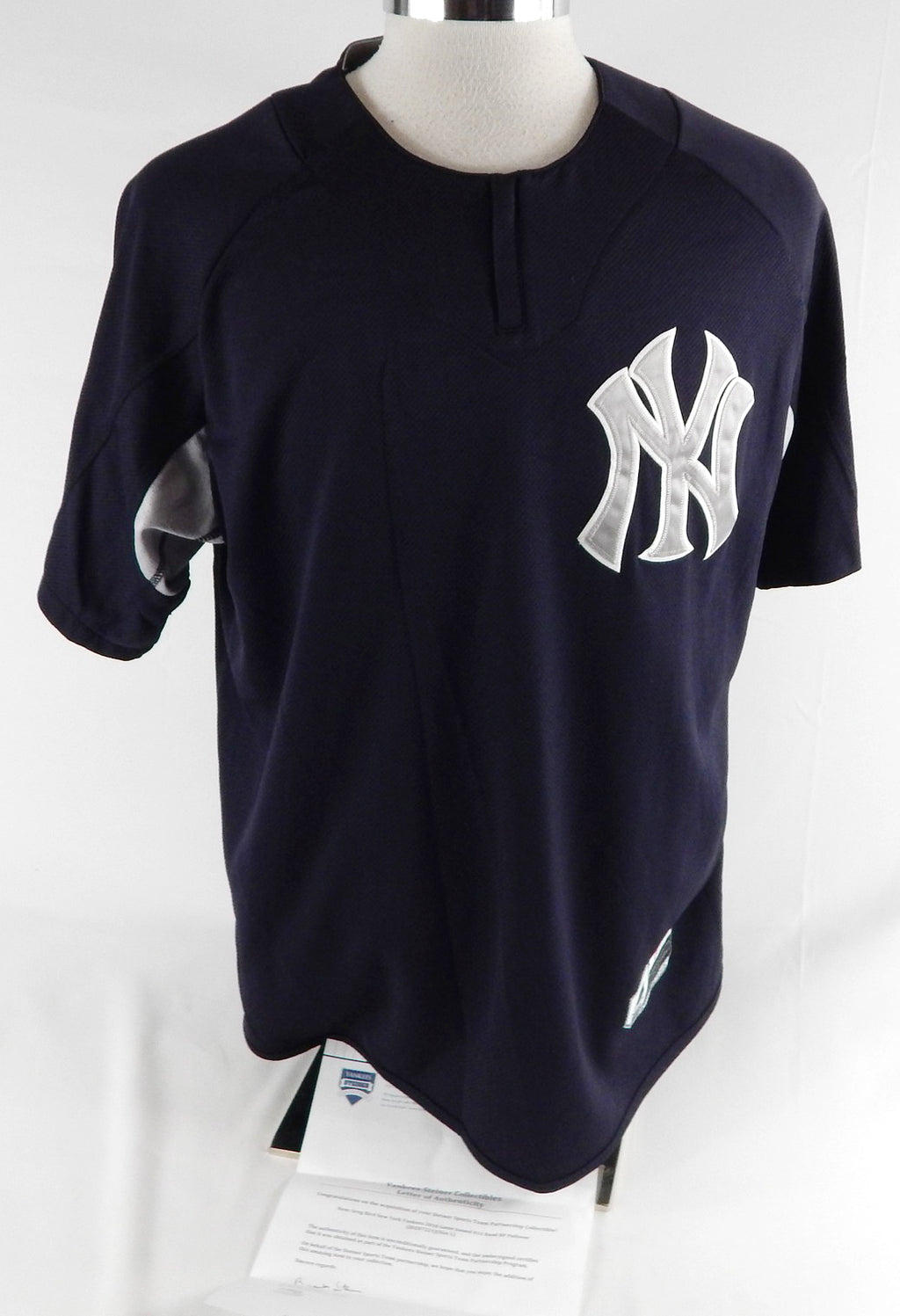 2018 New York Yankees Greg Bird #33 Game Issued Pos Used Navy Pullover Jersey 9