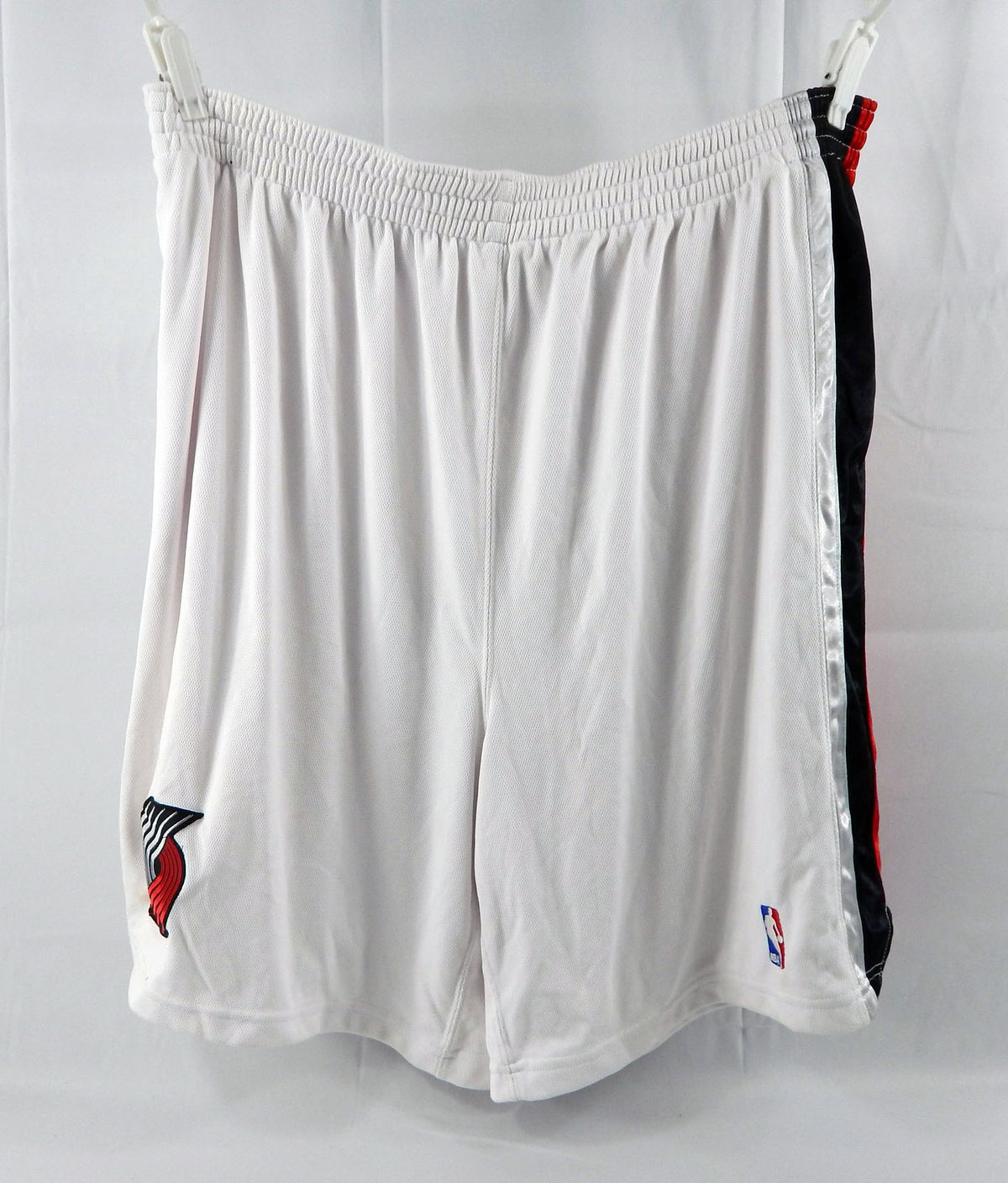 2000s Portland Trail Blazers #50 Game Used White Shorts 50 298