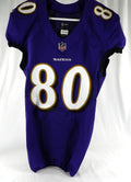 2020 Baltimore Ravens #80 Game Used Purple Jersey NR R 38 894