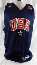 2002-04 Team USA Basketball #16 Game Issued Navy Practice Jersey XL 042