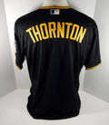 2014 Pittsburgh Pirates Zack Thornton # Game Issued Black Jersey Kiner P 3220