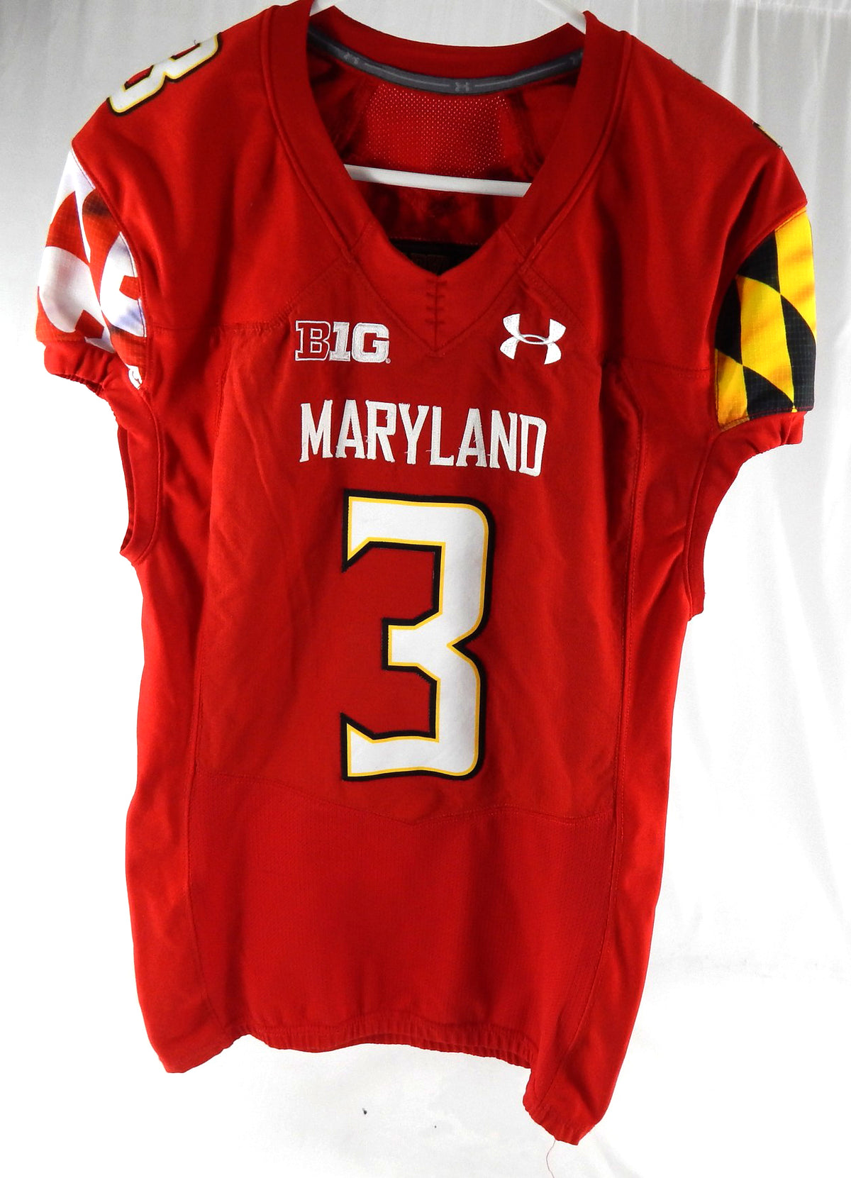 2020 Maryland Terrapins Taulia Tagovailoa #3 Game Used Red Jersey 44 606
