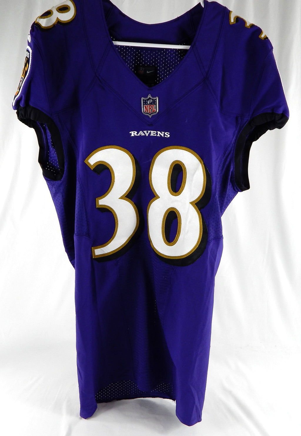 2019 Baltimore Ravens #38 Game Used Purple Jersey NP Rem 38 895