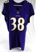 2019 Baltimore Ravens #38 Game Used Purple Jersey NP Rem 38 895