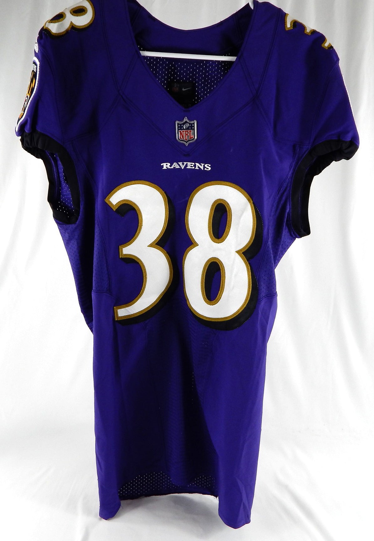 2019 Baltimore Ravens #38 Game Used Purple Jersey NP Rem 38 895