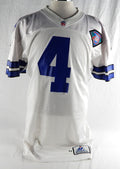 1994 Dallas Cowboys #4 Game Used White Jersey 75th Patch 46 029