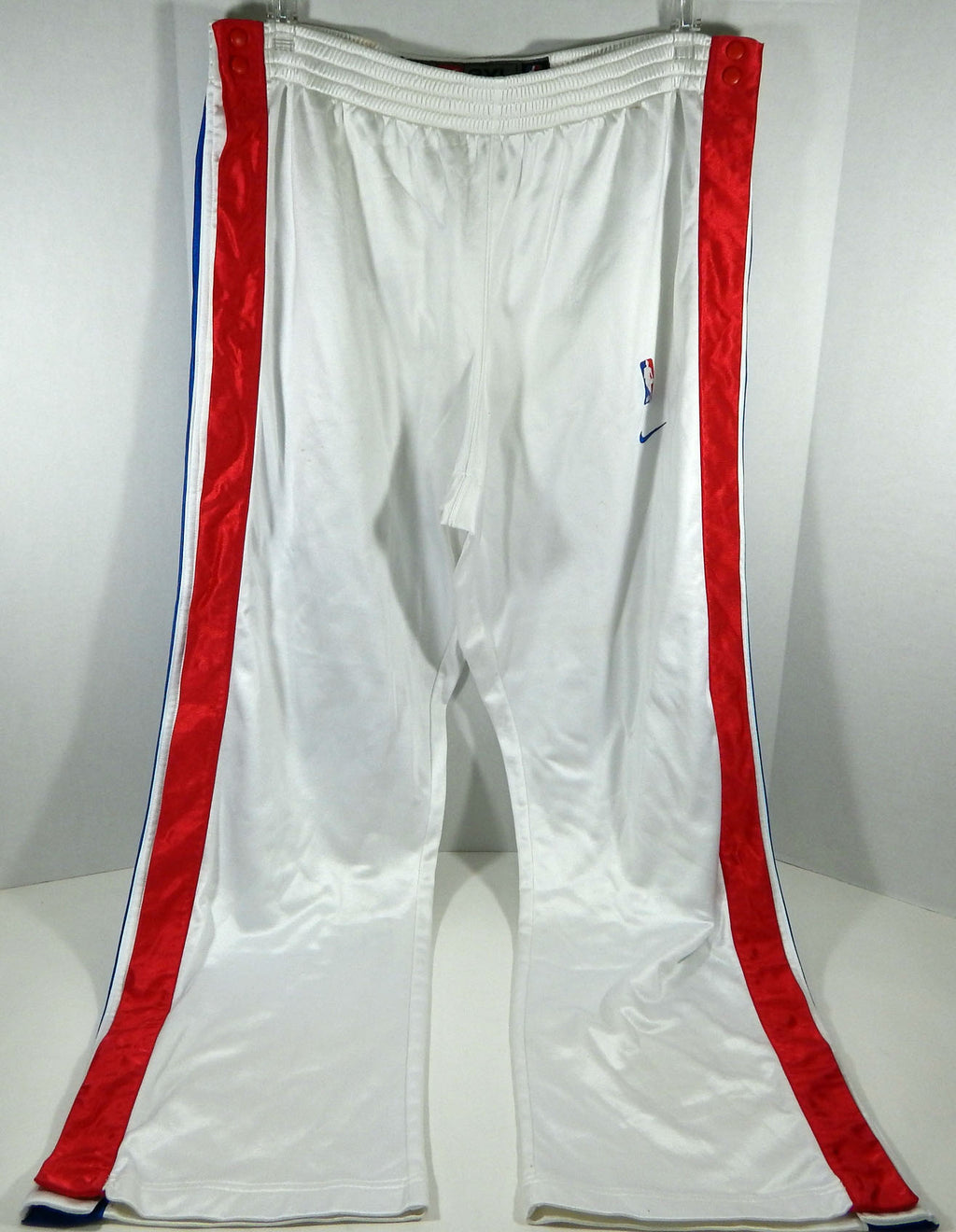 Detroit Pistons Corliss Williamson #34 Game Used White Game Breakaway Pants 8