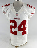 2014 San Francisco 49ers #24 Game Issued White Jersey 42 048