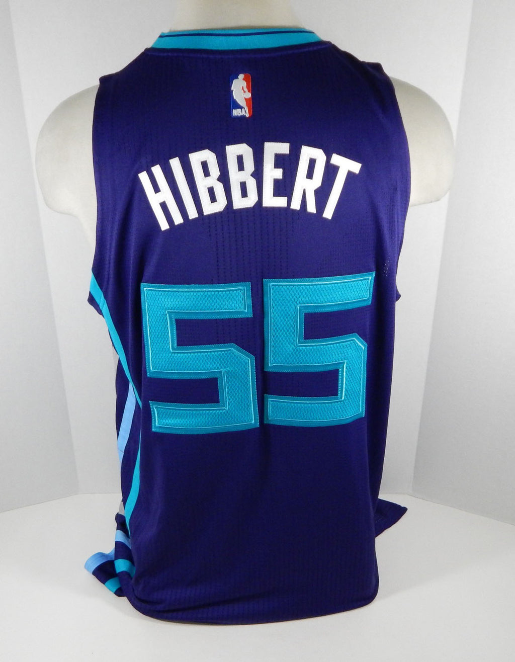 2016-17 Charlotte Hornets Roy Hibbert #55 Game Issued Purple Jersey DP07954