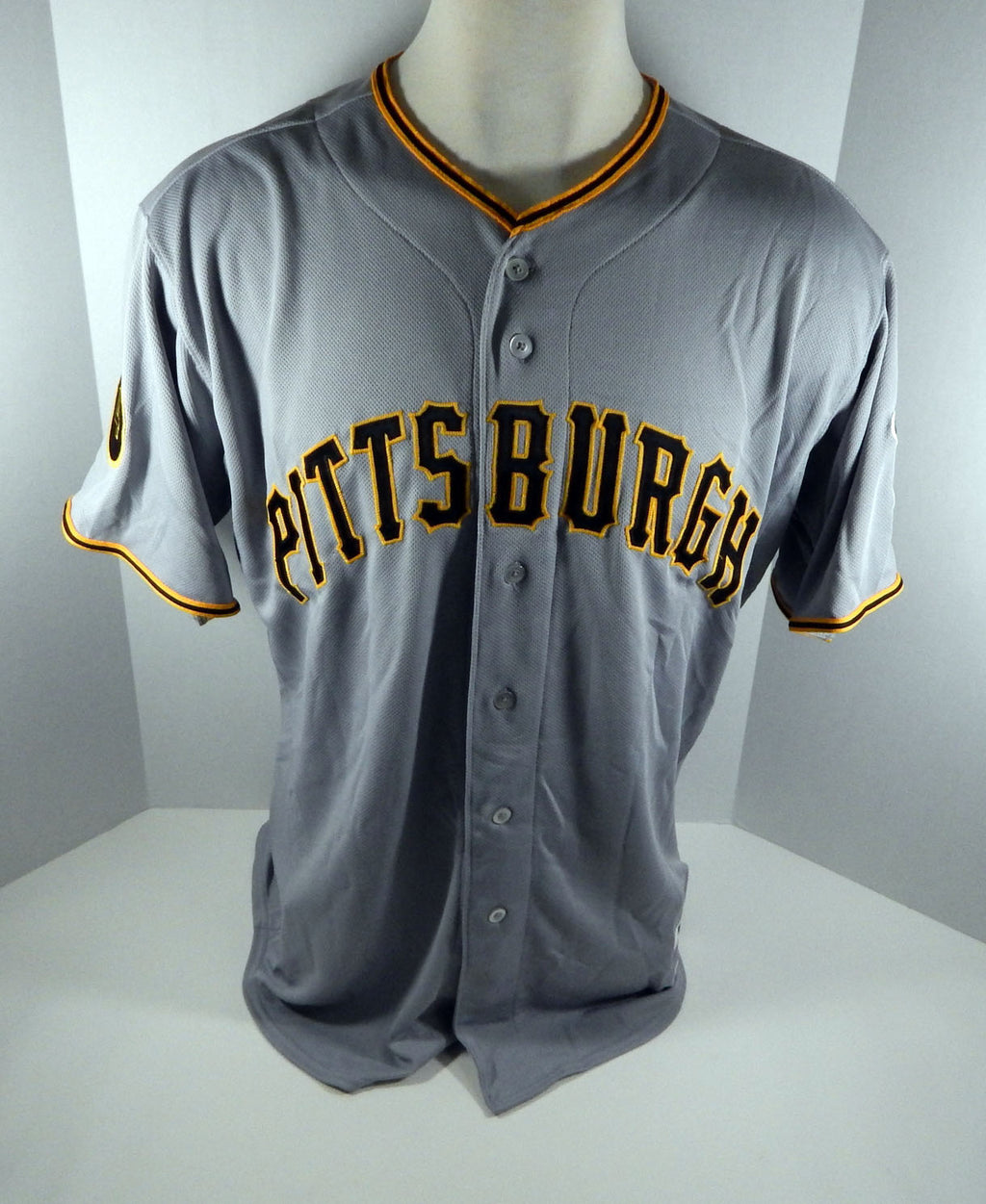 2014 Pittsburgh Pirates Daniel Schlereth # Game Issued Grey Jersey Ralph Kiner 2 Pic2