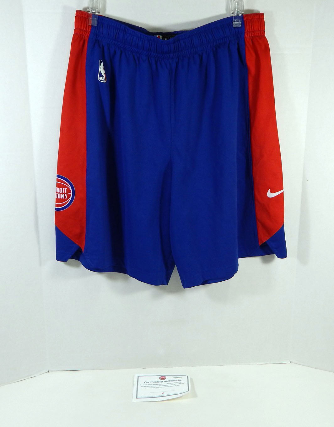 2019-20 Detroit Pistons Game Issued Blue Practice Shorts XL 952