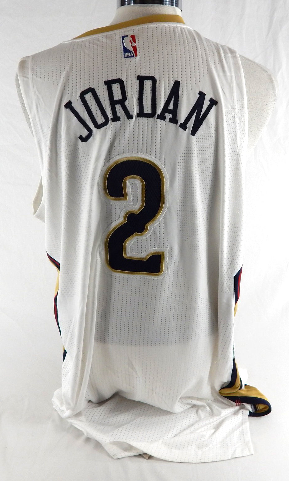 2015-16 New Orleans Pelicans Jordan #2 Game Issued White Jersey 3XL 719 Pic2