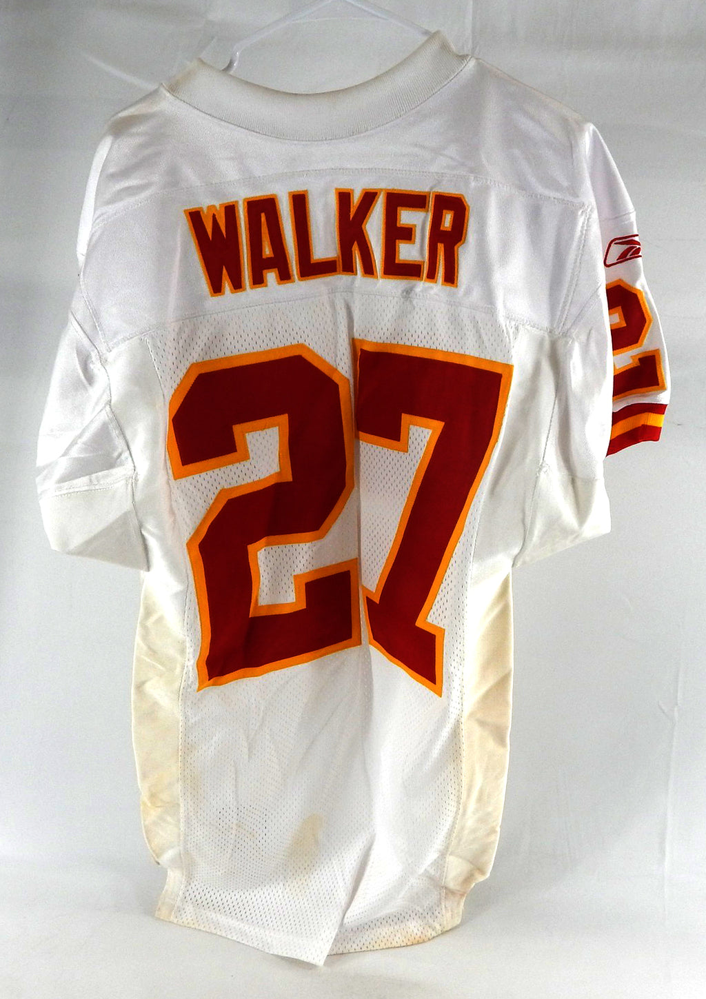 2001 Kansas City Chiefs Bracy Walker #27 Game Issued White Jersey 40 332 Pic2